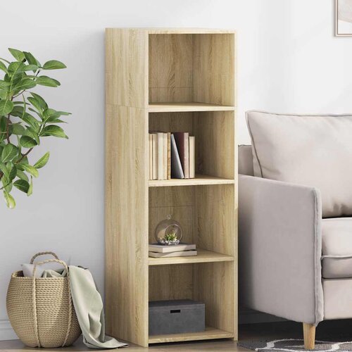  Visoka komoda hrasta sonome 40x41x124 cm od konstruiranog drva Slike