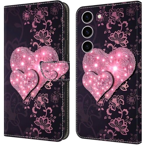 SUNSKY Eleganten etui ovitek za Samsung S24 Plus 5G, Sijoče srce Cene