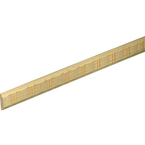  Izrezbarena ukrasna lajsna D383 (2,4 m x 0,6 cm x 2,4 cm, Bor)