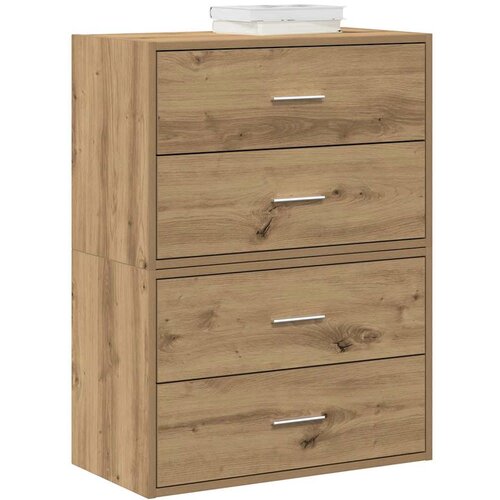 VidaXL Omarice z 2 predaloma 2 kosa artisan hrast 60x31x40 cm inž. les Slike