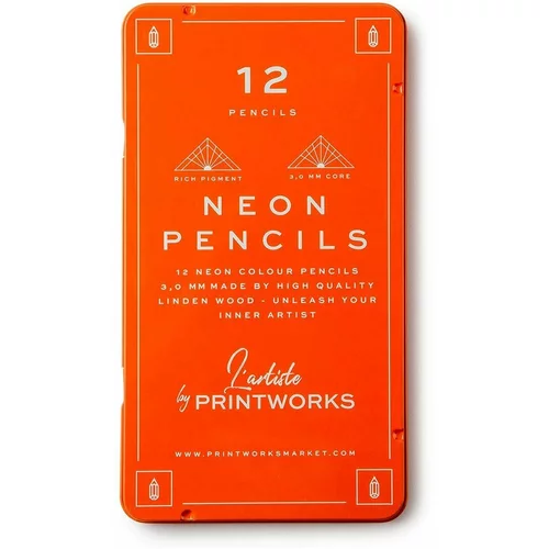 Printworks Set bojica u etuiju Neon 12-pack