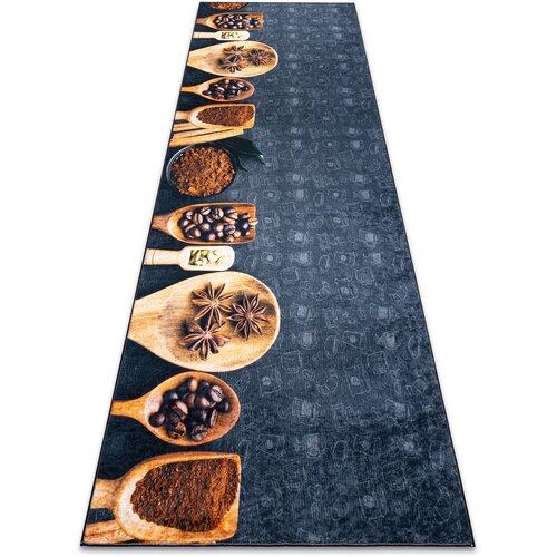RugsX Preproge ANDRE 2811 pralna preproga Žlice, kuhinja, protiz 80x200 cm Siva Cene