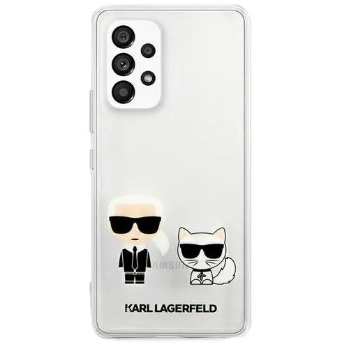 Karl Lagerfeld KLHCA53CKTR za samsung galaxy A53 prozorna za&amp;scaron;čita - karl and choupette Slike