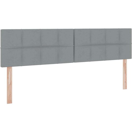  Krevet s od storage Svijetlo siva 180 x 200 cm Lažna koža - Svjetlosiva 180 x 200 cm Blok sa kvadratićima Slike