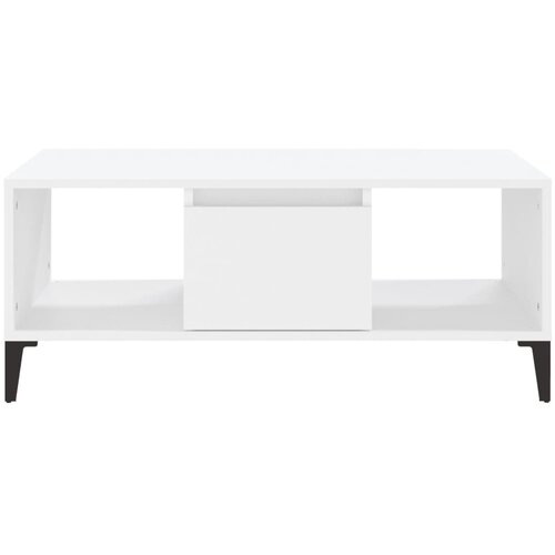  Stolić za kavu bijeli 90 x 50 x 36,5 cm od konstruiranog drva Slike