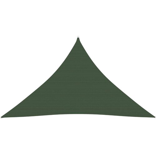 vidaXL Senčno jadro 160 g/m² temno zeleno 3,5x3,5x4,9 m HDPE Cene