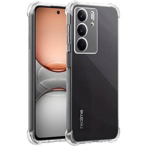 Techsuit Silikonska futrola s ojačanim rubovima za Realme C75 - Prozirna Cijene