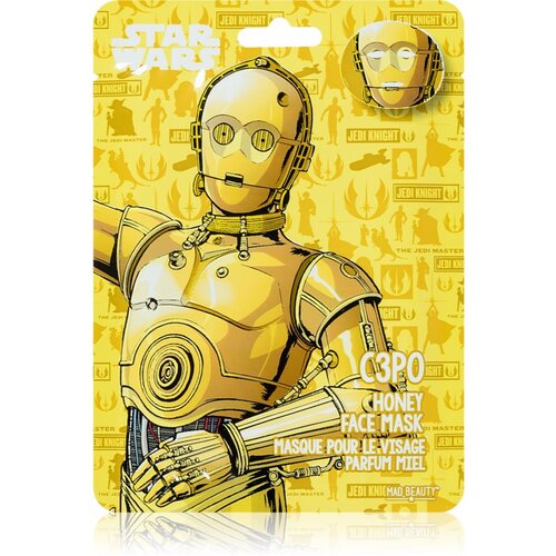 Mad Beauty Star Wars C3PO vlažilna tekstilna maska z medom 25 ml Slike