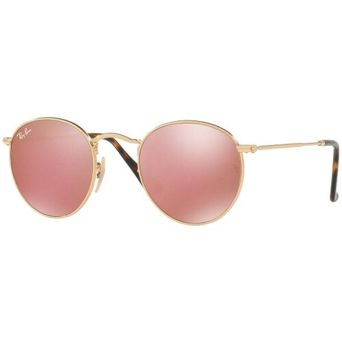 Ray-ban Round Flat Lenses RB3447N 001/Z2 M (50) Zlata/Roza Slike