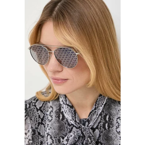Michael Kors Sončna očala ženski, srebrna barva