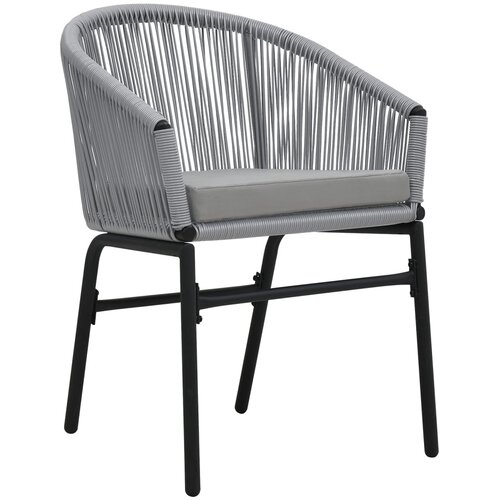  3-dijelni bistro set od PE ratana s jastucima sivi Slike