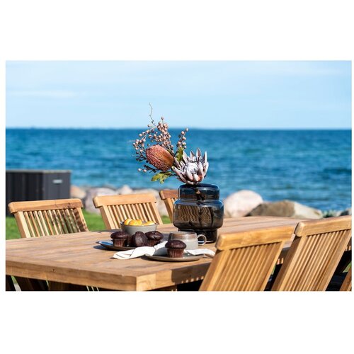 House Nordic Vrtna miza iz masivnega tika 100x240 cm Volos &amp;ndash; Slike