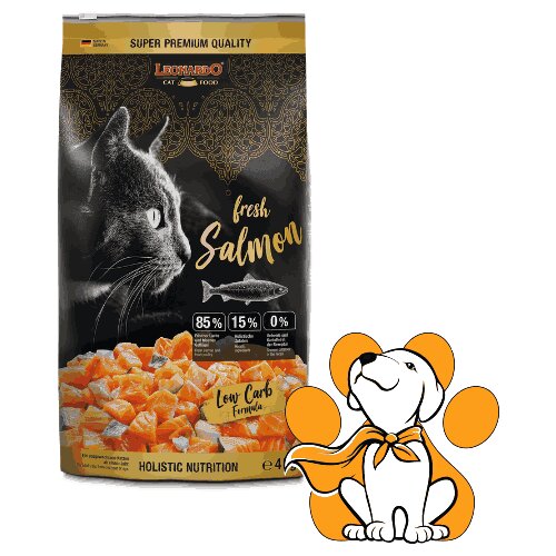 Leonardo Fresh Salmon Low Crab 4kg, Granule Sa 0% Žitarica i 85% Svežeg Lososa Cene
