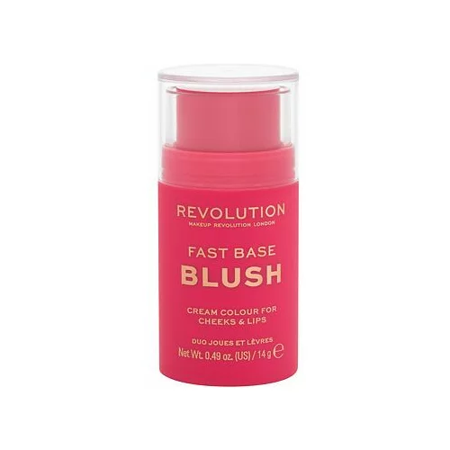 Revolution Fast Base Blush rdečilo za lica v stiku 14 g odtenek Rose za ženske