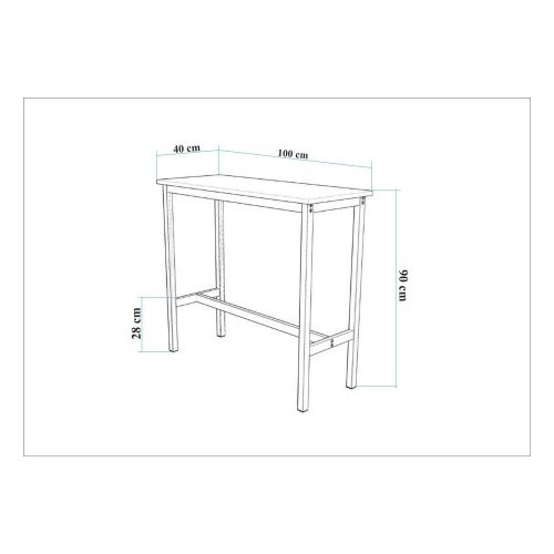 Hanah home mola set 100 - barok black black bar table & stool set (3 pieces) Cene