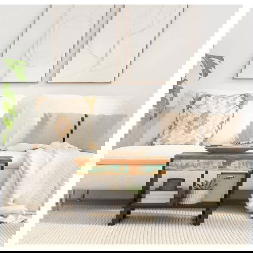 vidaXL Stolić za kavu 55 x 55 x 35 cm od masivnog obnovljenog drva Cijene