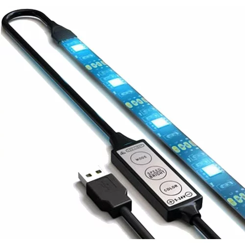 Zelux USB RGB LED trak s kontrolerjem 2m 3.6W/m 30LED/m