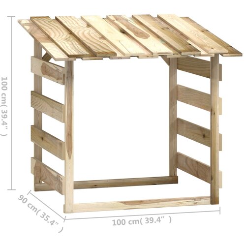 Pergole s krovom 3 kom 100 x 90 x 100 cm impregnirana borovina Slike