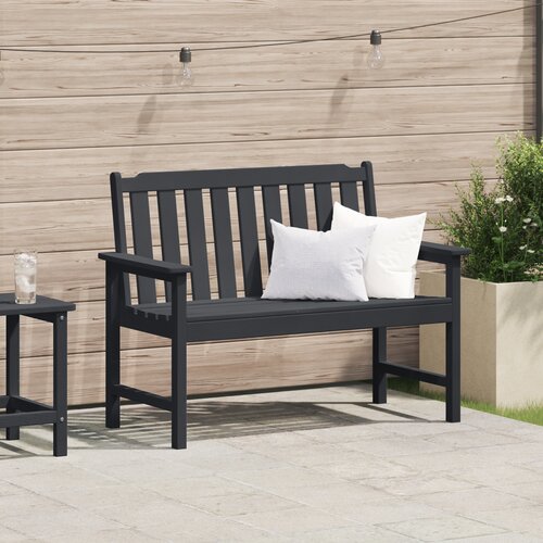 VidaXL Klop Črna 120 cm HDPE Slike