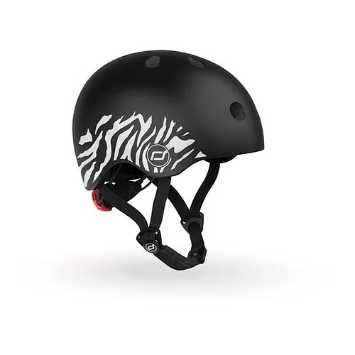 Scoot&amp;amp;Ride&amp;reg; Dečija kaciga Zebra, Crno - bela Slike