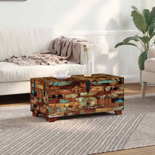  Stolić za kavu / škrinja masivno obnovljeno drvo 80x40x35 cm Cene