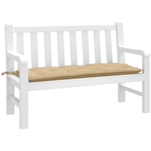 vidaXL Jastuk za vrtnu klupu prošarano bež 120 x 50 x 7 cm od tkanine Cijene