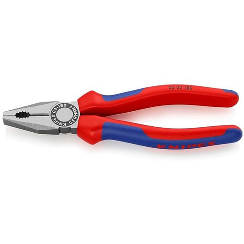 Knipex Kombinirana kliješta Knipex 03 02 180 180 mm sposobnost rezanja (max.) polutvrda/tvrda žica: 3, 4/2, 2 mm · Max. 16 mm tip Cijene