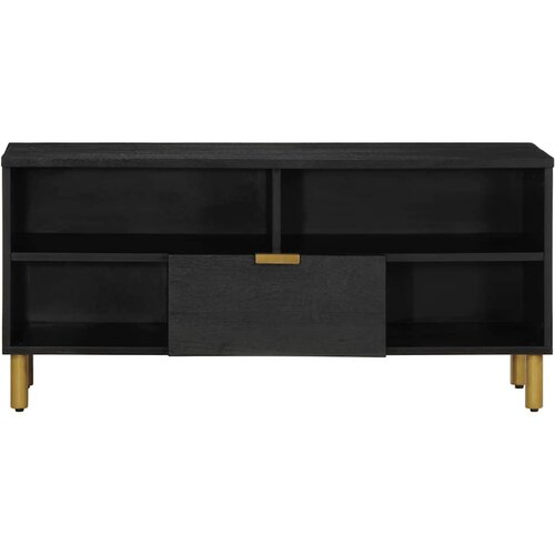  ormarić crni 100 x 33 x 46 cm od konstruiranog drva Slike