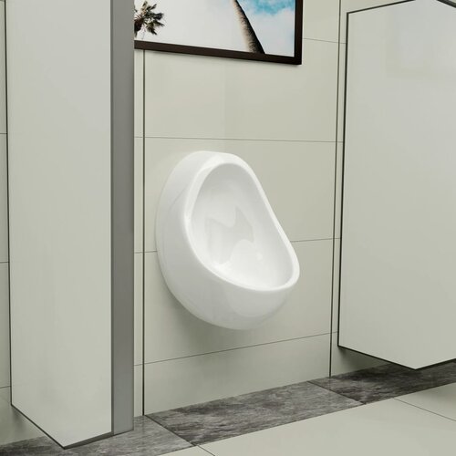  Zidni pisoar s ventilom za ispiranje keramički bijeli Slike