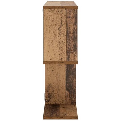  Zidna polica Drvo hrasta 72 x 17 x 55.5 cm prerađeno drvo - Staro drvo 2 odjeljka Slike