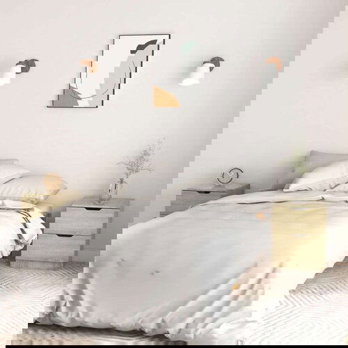  Noćni ormarići 2 kom boja hrasta 40 x 40 x 50 cm od iverice Cijene