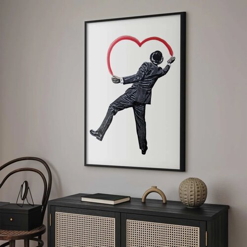  Plakat - Elegant Graffiti Artist 29.7x42 Crni okvir Slike