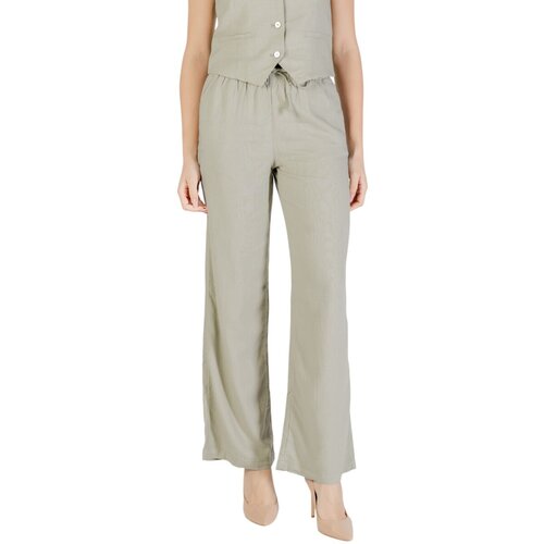 Only Lahkotne hlače & Harem hlače Onlcaro Mw Linen Bl Pull-Up 15291807 Zelena Cene