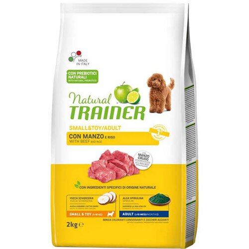 Trainer daily nutrition small & toy adult with beef - hrana za odrasle pse malih i toy rasa - sa govedinom (800g, 2kg i 7kg) 2kg Cene