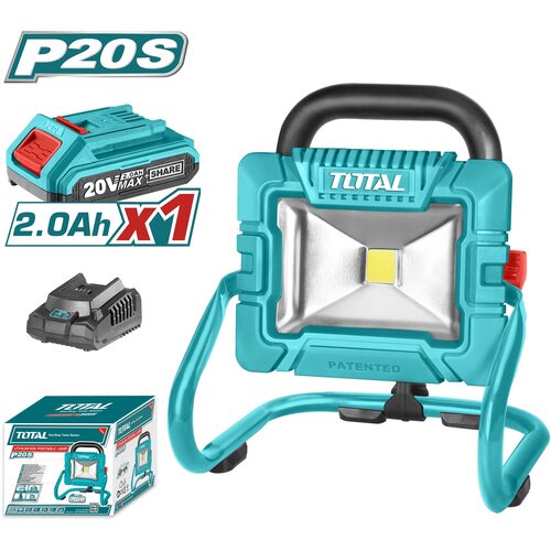 Total Akumulatorski prijenosni reflektor 20W / 1800lm / P20S (SET Baterija 1x2Ah, Punjač) (TWLI20258) Slike