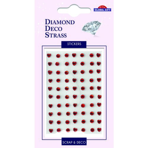 Grupo DIAMOND DECO NALEPKE RDEČI &amp;Scaron;TRAS IN SRČKI, (20862534) Slike
