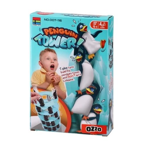 Ozzo kingso toys dru&amp;scaron;tvena igra toranj sa pingvinima ( 882355 ) Slike