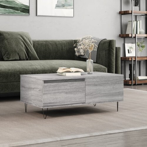  Stolić za kavu boja sivog hrasta 90x50x36,5cm konstruirano drvo Cijene