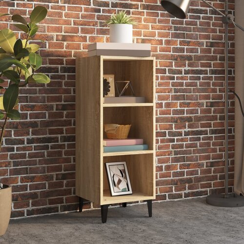 vidaXL Komoda sonoma hrast 34,5x32,5x90 cm konstruiran les Cene