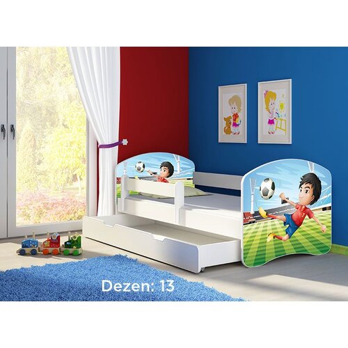 ACMA dečiji krevet ii 140x70 f + dušek 6 cm WHITE13 Cene