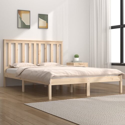 Furnova Posteljni okvir iz trdne borovine 120x200 cm, (21937532) Slike