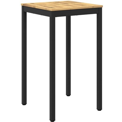 vidaXL Stol za bar u vrtu NAARDEN Bijela i crna 60 x 60 5 x 105 cm - Bijela i crna 60 x 60 5 x 105 cm Cene