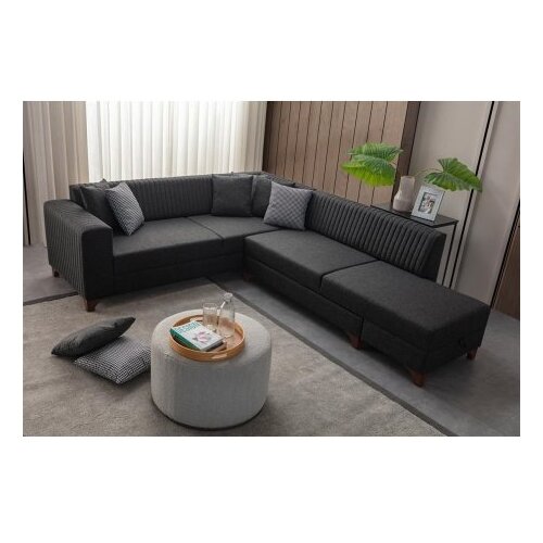 Atelier Del Sofa ugaona garnitura west right anthracite Cene