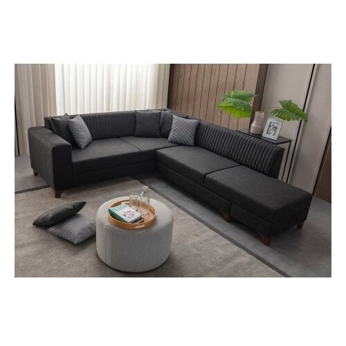 Atelier Del Sofa Ugaona sofa na razvlačenje Zapad Desno, 230 x 285 cm, Antracit Cene