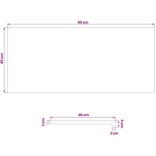  Prozorske klupice 2 kom. Bijela 90 x 40 x 2 cm Slike