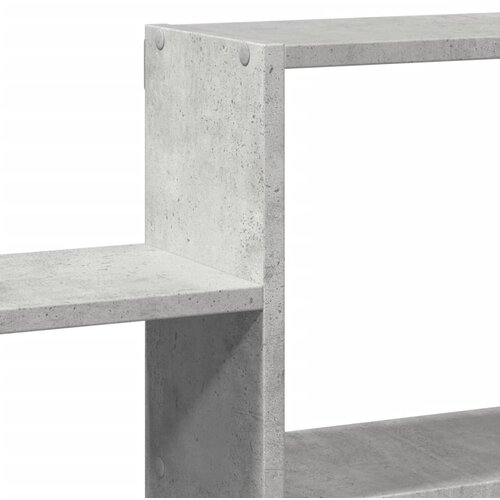  Zidna polica siva boja betona 96x18x60 cm konstruirano drvo Slike