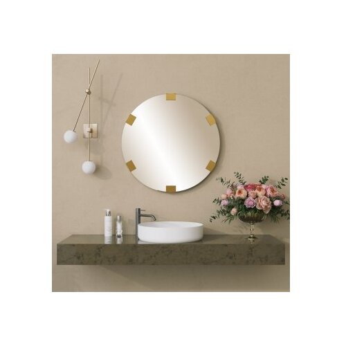 Hanah home Chakra ogledalo, 60 cm, zlatno Cene