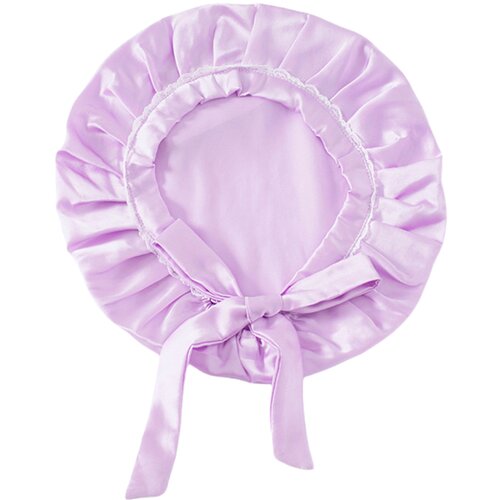 INF Svilena spalna kapa s čipko za ženske, 100% murvina svila LightPurple, (21838811) Cene