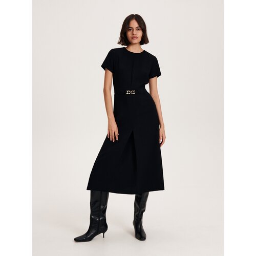 Reserved - LADIES` DRESS - crno Slike