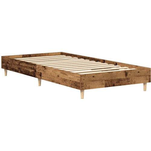 VidaXL Okvir kreveta bez madraca staro drvo 75x190cm konstruirano drvo Slike